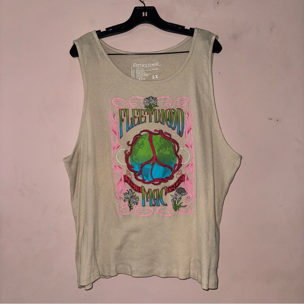 Fleetwood Mac Plus Size Graphic Tank Top Size 3X - Picture 2 of 5